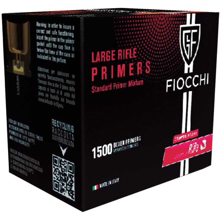 Fiocchi Large Rifle Primers - 1500/ct - Fiocchi Rifle Primers