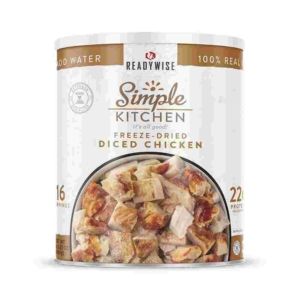 Readywise Simple Kitchen Freeze Dried Diced Chicken 16 Serving - Freeze-Dried Diced Chicken