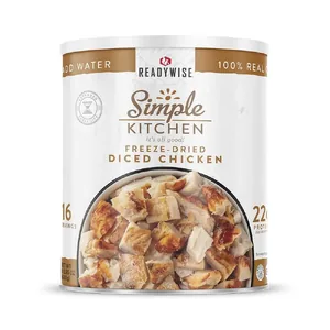 Readywise Simple Kitchen Freeze Dried Diced Chicken 16 Serving