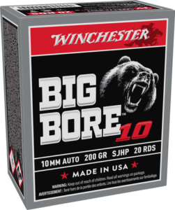 Winchester 10mm Auto Ammunition Big Bore 10 X10MMBB 200 Grain Semi-Jacketed Hollow Point 20 Rounds - 10mm Big Bore