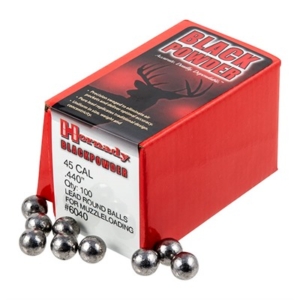 ROUND BALLS 45 CAL (.440) LEAD ROUND BALL 100/BOX - .440 lead round balls
