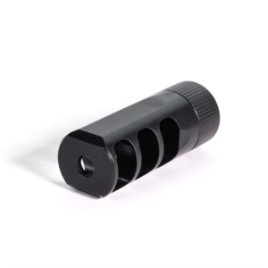 GUNNER 5.56NATO MUZZLOK 3-PORT MUZZLE BRAKE 1/2''-28 THREADS - 5.56 Muzzlok Brake