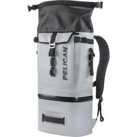 PELICAN SOFT COOLER BACKPACK - COMPRESSION MOLDED GREY - Grey Pelican Backpack Cooler