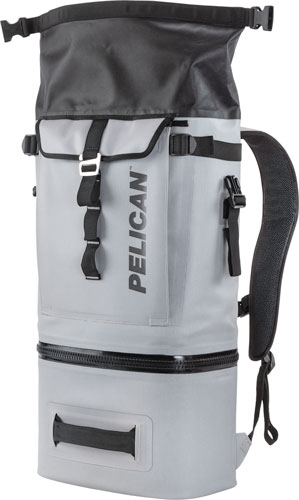 PELICAN SOFT COOLER BACKPACK - COMPRESSION MOLDED GREY - Grey Pelican Backpack Cooler